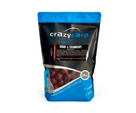 Бойли Crazy Carp Squid & Cranberry 24мм 1кг