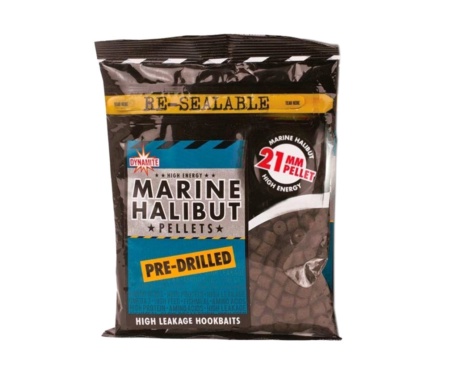 Пелетс Dynamite Baits Pre-Drilled Pellets Marine Halibut 21 мм 350 г