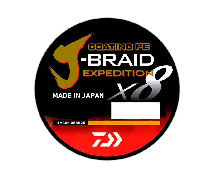 Шнур Daiwa J-Braid Expedition X8E 150м 0.22мм Smash Orange #1