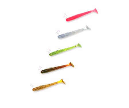 Виброхвост Crazy Fish Vibro Worm 3"  #M59 кальмар