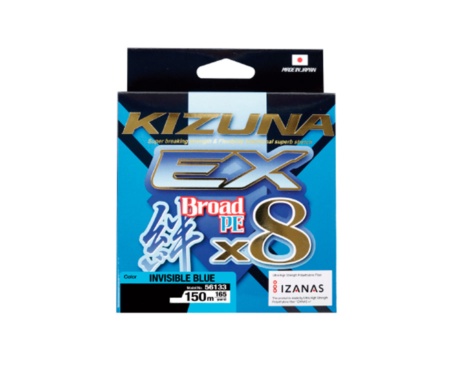 Шнур Owner Kizuna EX X8 Broad PE Invisible Blue 150м 0.17мм