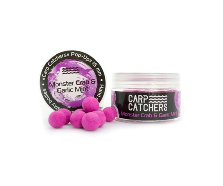 Бойли pop-up Carp Catchers Monster Crab&Garlic Mint 15мм