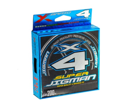 Шнур YGK X-Braid Super Jigman X4 200м 0.128мм #0.6