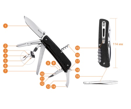 Мультитул Ruike Trekker LD42
