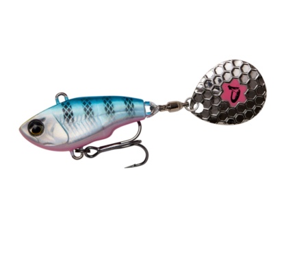 Тейл-спиннер Savage Gear Fat Tail Spin 9г Blue Silver Pink