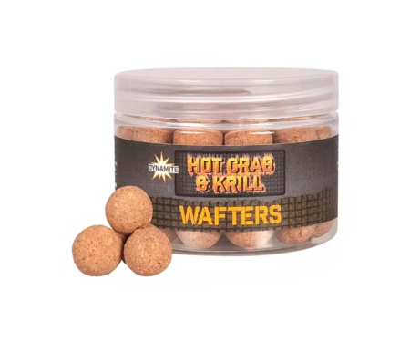 Бойли Dynamite Baits Wafters Hot Crab & Krill 15мм