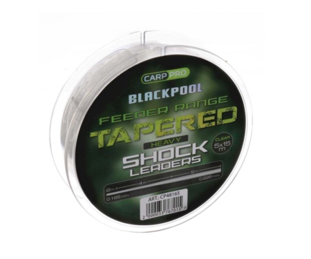 Конусний монолідер Carp Pro Blackpool Feeder Tapered Leaders 0.165-0.225мм
