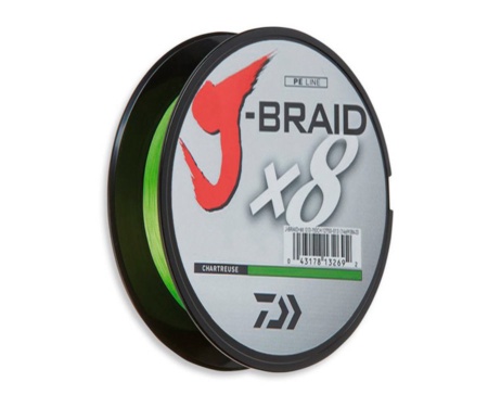 Шнур Daiwa J-Braid x8 Chartreuse 150м 0.24мм