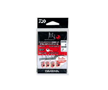 Джиг-головка Daiwa Gekkabijin SWL SS Red Glow №10 0.5г