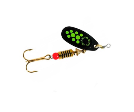 Блешня Mepps Black Fury Black/Green 6.5г