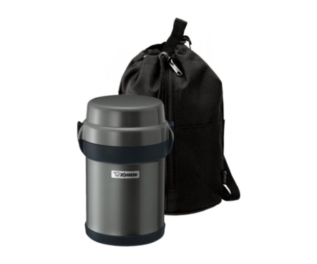 Набор для ланча Zojirushi SL-JAF14HG 1.23л Темно-серый