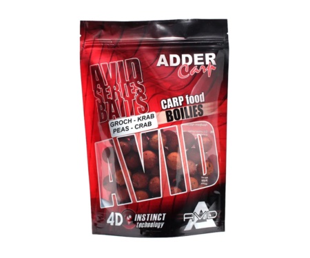 Бойли Adder Carp Avid Boilies 16мм 200г Groszek-Crab
