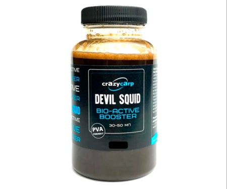 Ликвид Crazy Carp Bio Active Booster Devil Squid 500мл