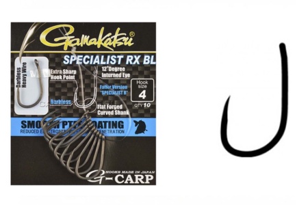 Крючки безбородый Gamakatsu Specialist RX BL №6