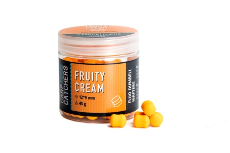 Вафтерc Carp Catchers Fluo Dumbell Wafters FRUITY CREAM 12*9мм