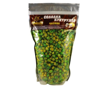 Прикормка 3KBaits Сладкая Кукуруза чеснок 0.8кг