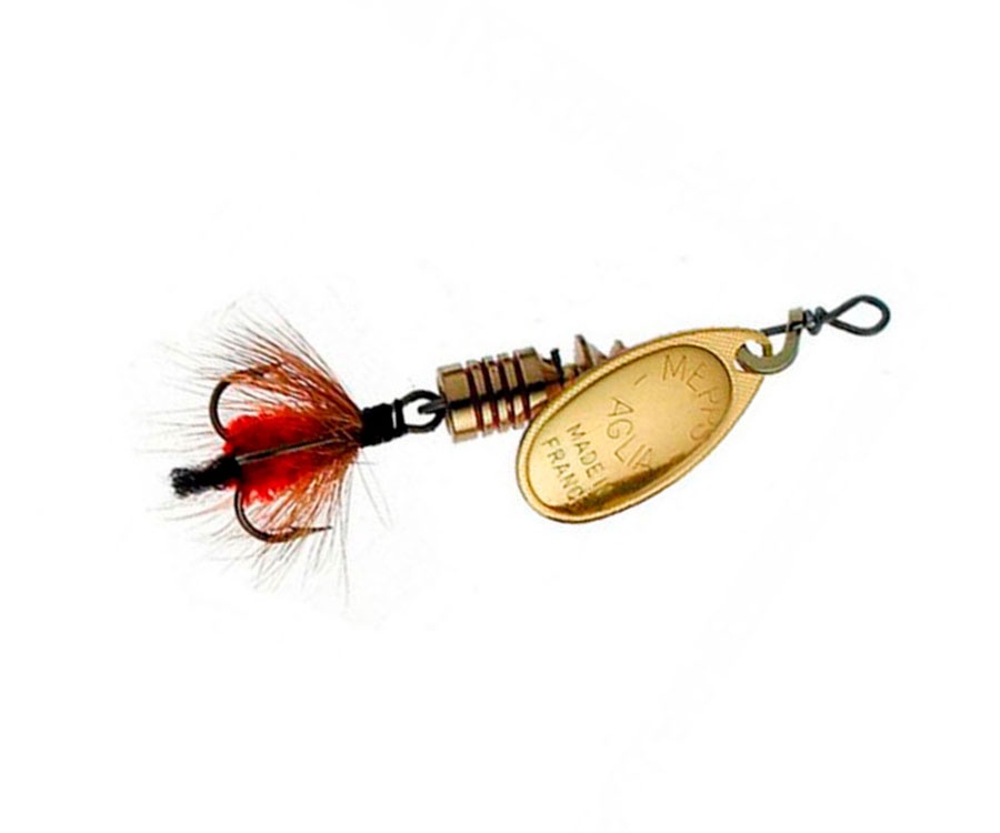 Блесна Mepps Aglia Mouche Gold/Red Fly #1 4.5г
