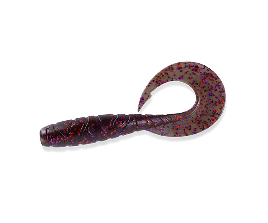 Твистер Fishup Mighty Grub 4.5" #050 Green Pumpkin Brown/Red & Purple