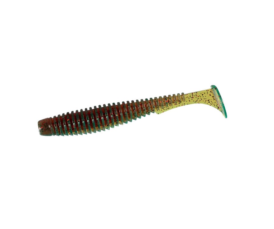 Силикон Fishup U-Shad 3.5" #019 Motor Oil/Red