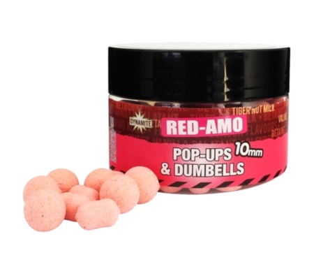 Бойли Dynamite Baits Pop-Ups & Dumbells Red-Amo 10мм