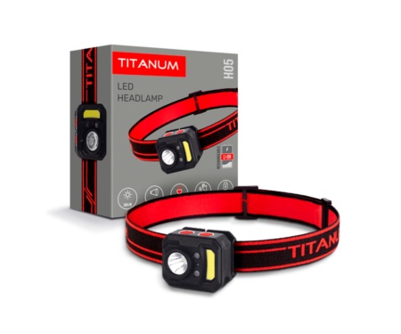 Налобный светодиодный фонарь Titanum TLF-H05 250Lm 6500K
