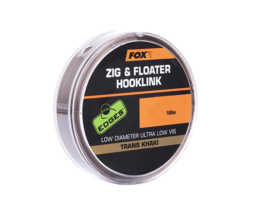 Поводковый материал FOX Zig and Floater Hooklink Trans Khaki 10lb 0.26мм