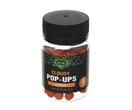 Бойли плаваючі Carp Pro Diamond Cloudy Pop-Ups Citrus 8мм