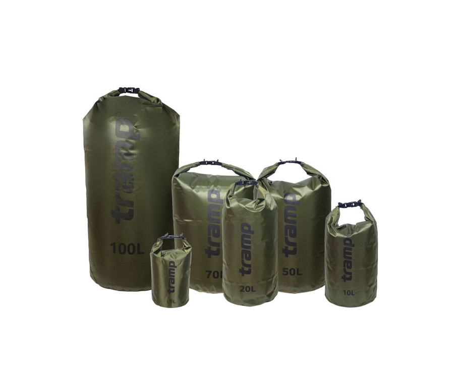Гермомешок Tramp PVC Diamond Rip-Stop оливковый 15л