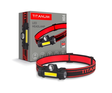Налобный светодиодный фонарь Titanum TLF-H04 200Lm 6500K