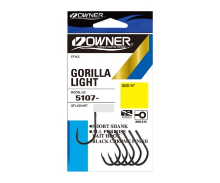 Гачки Owner Gorilla Light 5107 №3/0