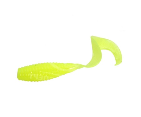 Твистер Lucky John Micro Grub 1" S88 Yellow Chartreuse