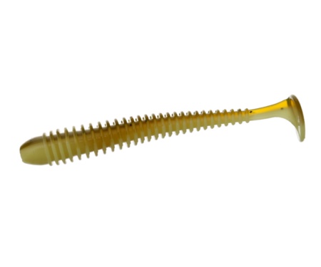 Силікон Flagman Mystic Fish 4'' #2027 Green Pumpkin/Lime Chartreuse