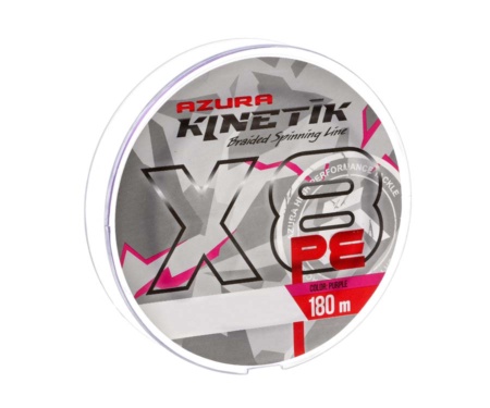 Шнур Azura Kinetik X8 Purple 180м #0.6 0.128мм