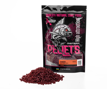 Пеллетс Carptronik Method/Stik Mix Pellets Shrimp 3мм 250г