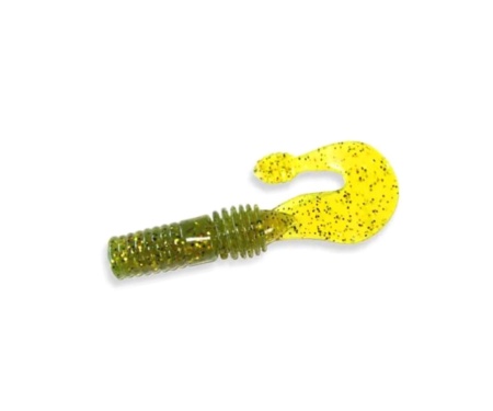 Твистер Crazy Fish Powertail 2.8" #1 чеснок