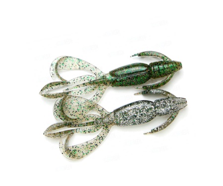 Силікон Keitech Crazy Flapper 2.8" 460 Silver Flash Craw