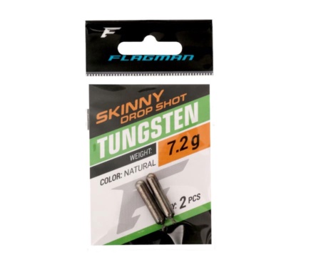 Грузило вольфрамовое Flagman Tungsten Skinny Drop Shot 7.2г
