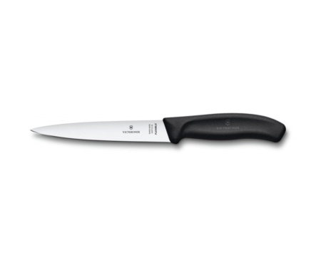 Кухонный нож Victorinox SwissClassic Filleting Flex 6.8713.16B 16см Black