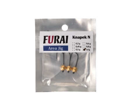 Джиг-голівка Furai Area Jig Knapek N #6 1.4г Gold