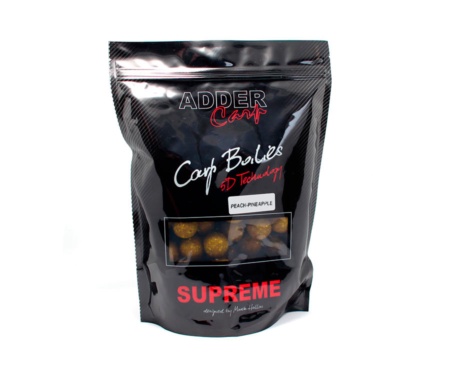 Бойли Adder Carp Supreme Soluble Peach&Pineapple 700г 24мм
