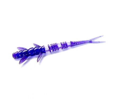 Черв'як Fishup Flit 4" #060 Dark Violet/Peacock & Silver
