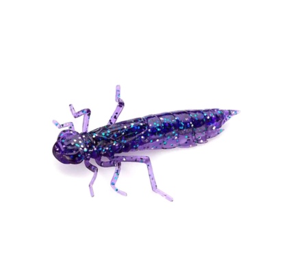 Німфа Fishup Dragonfly 1.7" #060 Dark Violet/Peacock & Silver