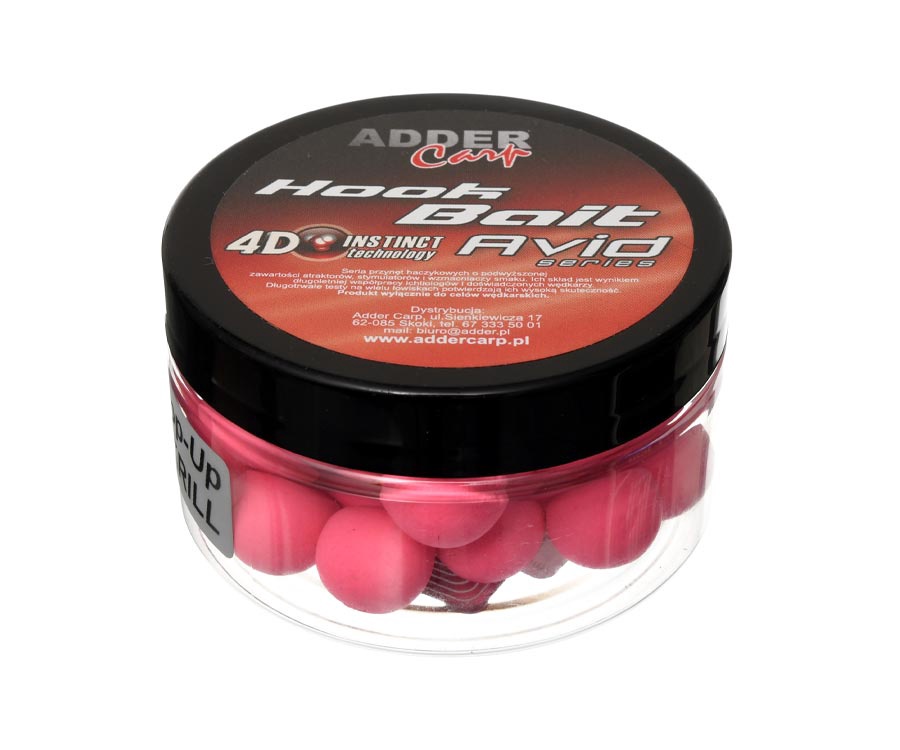 Бойли Adder Carp Avid Pop-Up Hook Boilies 14мм Krill