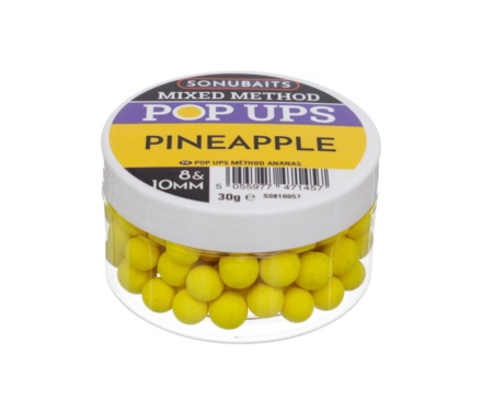 Бойли Sonubaits Mixed Method Pop-Ups Pineapple