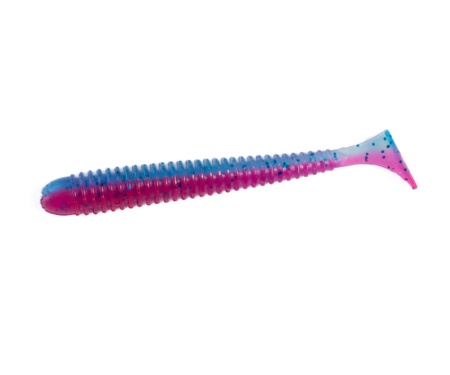 Силікон Angry Baits Zander Worm 3" Clear Morning Dawn UV
