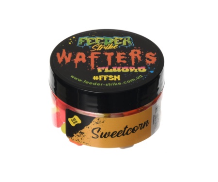 Бойлы Feeder Strike Wafters Fluoro 6x8мм Sweetcorn