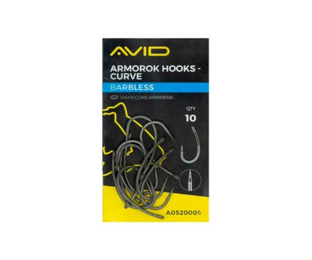 Крючки Avid Carp Armorok Curve Barbless №8