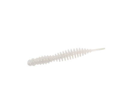 Червь Angry Baits Killer Lip 3 White Silver electrik Glitter UV
