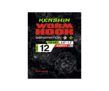 Крючки Azura Kenshin II Worm Hook Special Bent PTFE #12 #2