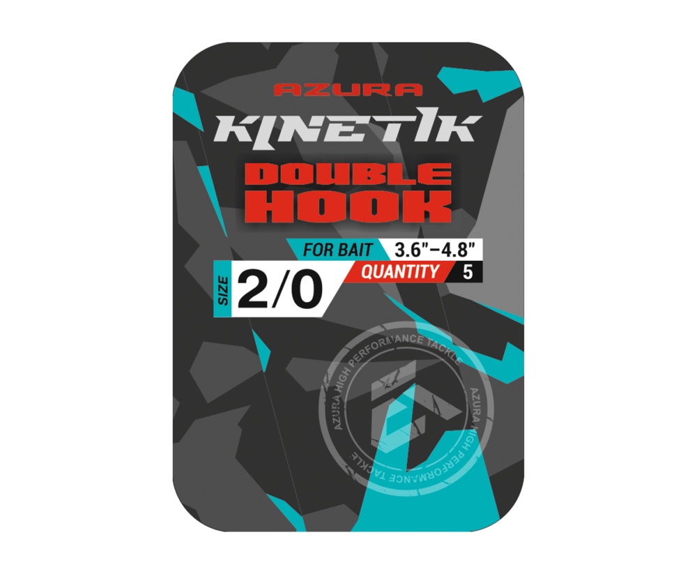 Двойник Azura Kinetik Double Hook BN #2/0 #2